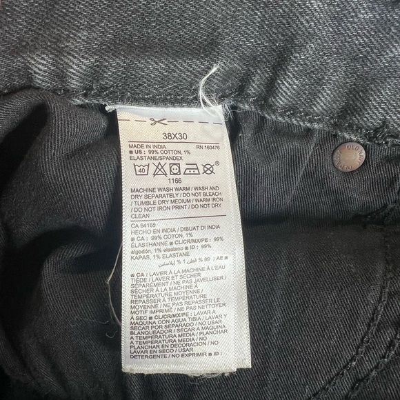 Old Navy Men's Dark Wash Straight Jeans - Picture 3 of 4